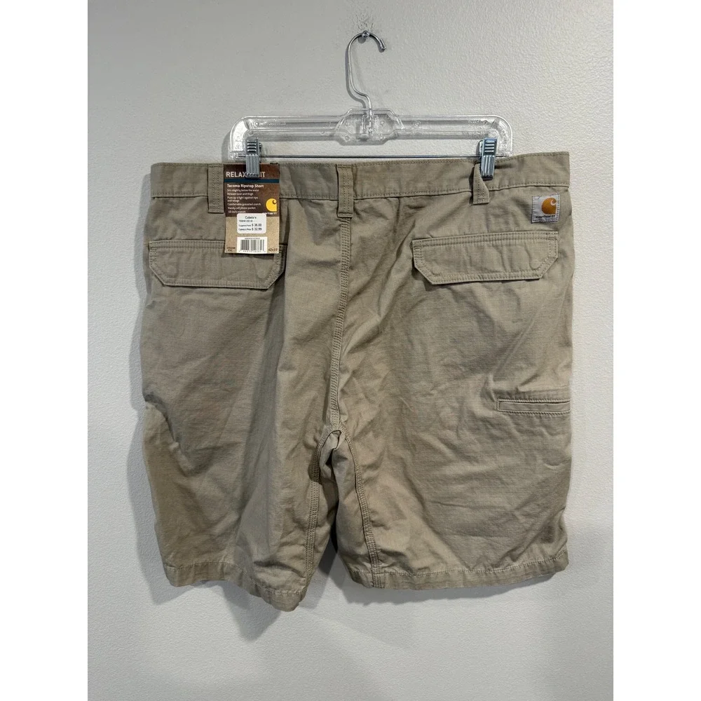 Carhartt Relaxed Fit Tacoma Ripstop Cargo‎ Shorts Khaki Men Size 42x10